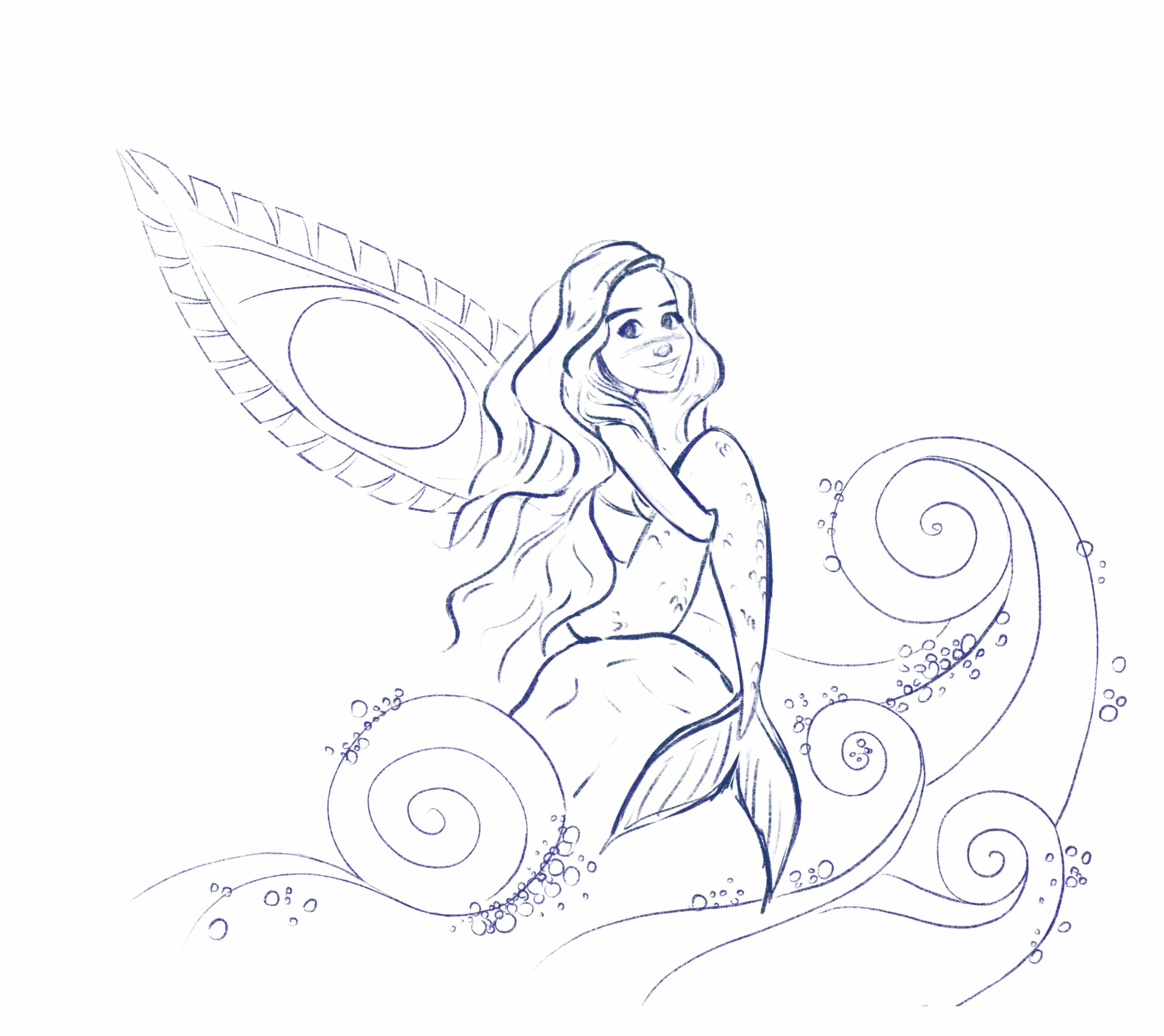 The Sea Fairy - Sketch